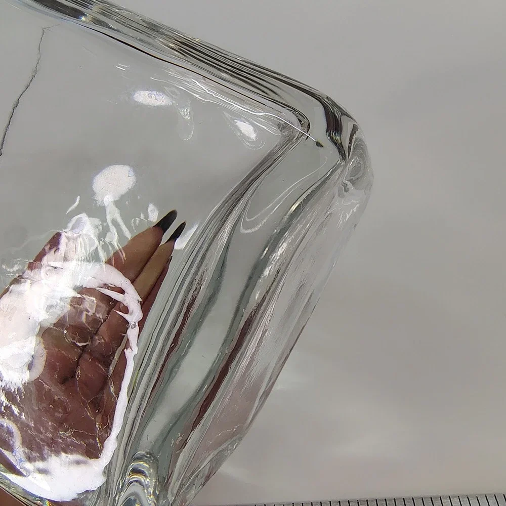 Rectangle Clear Glass Vase 5.5